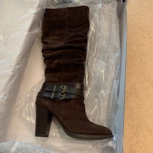 🚫SOLD🚫NEW INC Jordana Suede Block Heel Boots